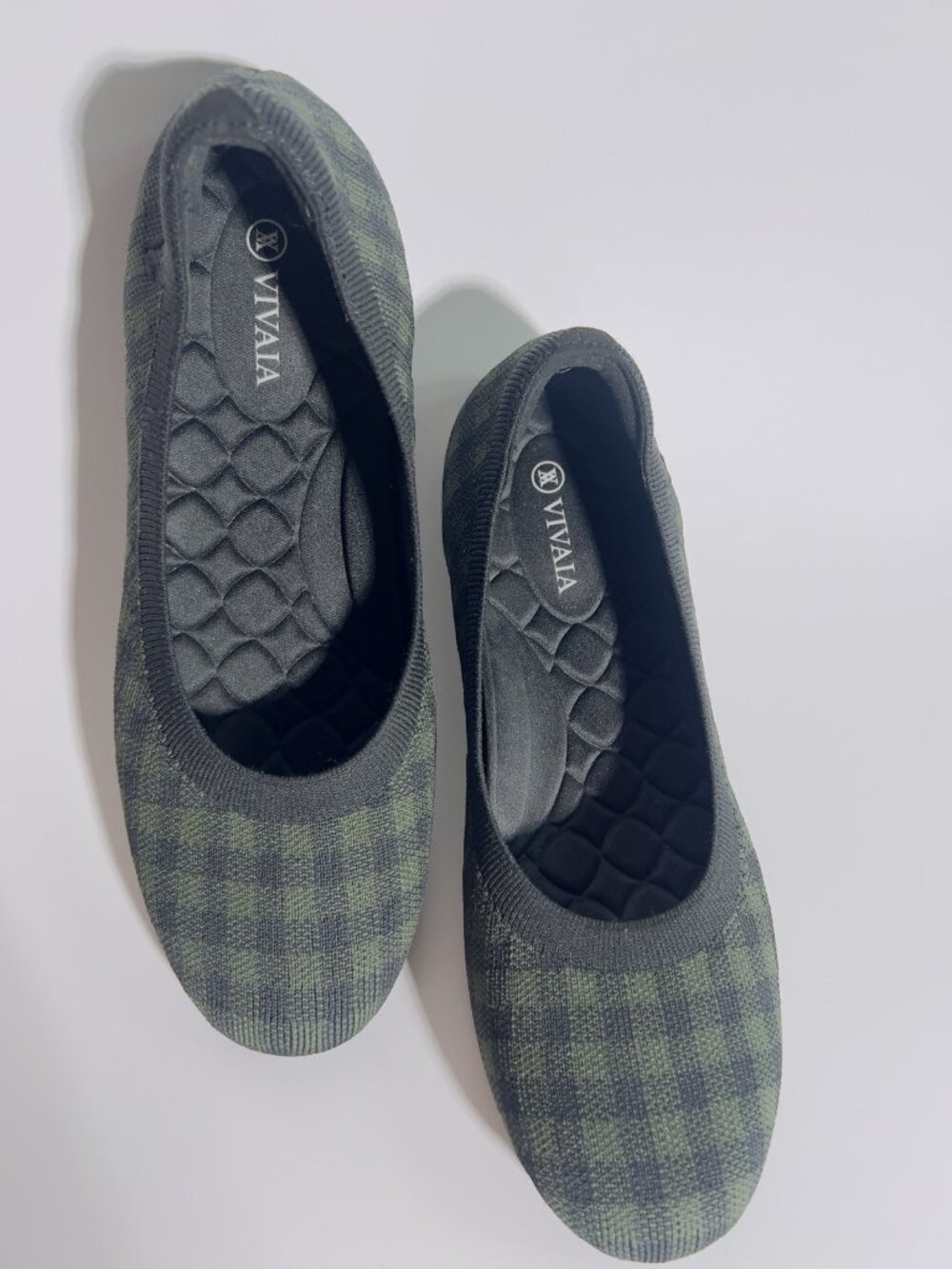 VIVAIA Women’s Knit Flats Green Camo Size US 10.5 EU 41 - Picture 10 of 13